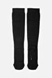 Mısırlı Unisex Merino Yünü Kışlık Tekli Siyah Compression Çorap - M COMP S