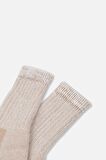Mısırlı Unisex Alpaka Yünü Havlu Kışlık Ekru/Bej Soket Çorap - M 6006-EB