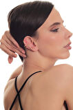 Kadın Lak Altın Kaplama Sıkıştırmalı Model Yılan Formlu Kıkırdak Küpe & Earcuff