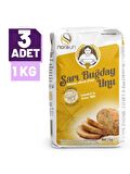 Sarı Buğday Unu ( Durum Buğdayı) 1 Kg  3 Adet