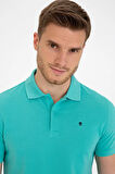Mint Yeşili Slim Fit Basic Polo Yaka T-Shirt