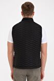 Pierre Cardin  Siyah Standart Fit Yelek