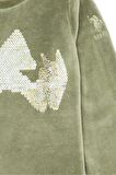 Yeşil Kız Çocuk Sweatshirt
