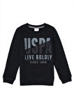 Siyah Erkek Çocuk Sweatshirt