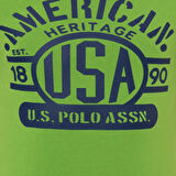 Erkek Elma Yeşili Bisiklet Yaka Tişört