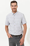 Gri Erkek Gomlek Kisakol G021SZ004.000.1369626.VR024