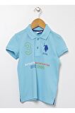 Baskılı Yeşil Erkek Çocuk Polo T-shirt Yesel Vr093
