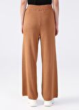 U.S. Polo Assn. Lastikli Bel Loose Fit Taba Kadın Pantolon NELENA