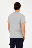 Gri Melanj Slim Fit Bisiklet Yaka T-shirt