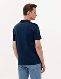 Erkek Regular Fit Polo Yaka Merserize Tişört-Lacivert | S