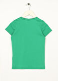 U.S. Polo Assn. Yeşil Erkek Çocuk Bisiklet Yaka Kısa Kollu Düz T-Shirt FERASKIDS