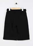 U.S. Polo Assn. Siyah Erkek Çocuk Diz Üstü Düz Şort GUNDERIY023