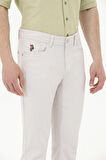 . Slim Fit Açık Gri Erkek Pantolon 1600040
