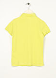 U.S. Polo Assn. Koyu Yeşil Kız Çocuk Polo Yaka Kısa Kollu Düz Polo T-Shirt TP01-IY023