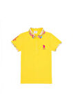 Kız Çocuk Sarı Basic Polo Yaka Tişört 50265667-VR094