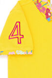 Kız Çocuk Sarı Basic Polo Yaka Tişört 50265667-VR094