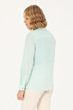 Kadın Uzun Kollu Basic Gömlek - Su Yeşili | 38