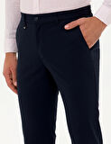 Erkek Carrot Fit Kanvas Pantolon-Lacivert | 40