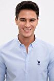 G081GL004 1570715 Gox023Y Us Polo Assn  Erkek Gömlek Mavi