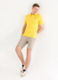 U.S. Polo Assn. Koyu Sarı Erkek Polo T-Shirt GTP04IY023