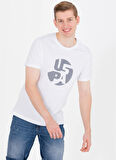 U.S. Polo Assn. Bisiklet Yaka Beyaz Erkek T-Shirt ONZA