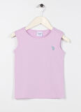 Düz Pembe Kız Çocuk T-shirt Patlet
