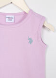 Düz Pembe Kız Çocuk T-shirt Patlet