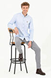 . Erkek Slim Fit Pamuklu Gömlek 1571695 Açık Mavi