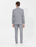 Slim Fit Takım Elbise-Gri | 50