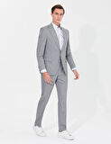 Slim Fit Takım Elbise-Gri | 52