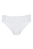 Kadın Bambu Kumaş Beli Dantelli Slip Külot 3'lü Paket Set Kts1095