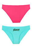 Kadın Gün Baskılı 7'li Slip Bikini Külot