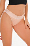 Kadın Lazer Kesim Dantelli Slip Külot 3'lü Paket Set - Kts3101