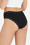 Kadın Dantelli Karışık Renkler Slip Külot 5l Paket Set KTS3070-5