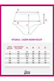 Kadın Yüksek Bel Dikişsiz Lazer Kesim Külot (BELİ LASTİKLİ) 3'lü Set