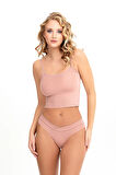 Kadın Çapraz Bel Lazer Kesim 5 li Slip  KTS4030