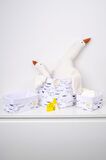 Organik Pamuk Organizer Sepet Bebek Paw 25x16 cm.