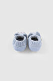 Kapitone Ayıcık Nakışlı Bebek Mavi Patik