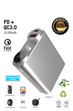 10.000mah Carbon Pd Qc 3.0 Powerbank, Taşınabilir Şarj Cihazı