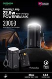 Intouch 20000 Mah 22.5W Pd Hızlı Kablolu Kamp Lambası Outdoor Serisi Powerbank