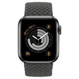Buff Apple Watch Uyumlu Bands Braided 42/44 XL Gray 