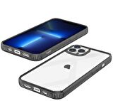 Buff iPhone 13 Pro Air Hybrid Kılıf Smoke Black