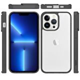 Buff iPhone 13 Pro Air Hybrid Kılıf Smoke Black
