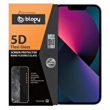 Blogy iPhone 13 Mini ile Uyumlu Flexi 5D Ekran Koruyucu