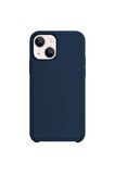 Iphone 13 Rubber Fit Kilif Lacivert