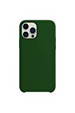 Buff iPhone 13 Pro Rubber Fit Kılıf Dark Green