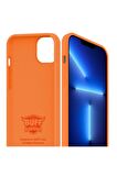 Buff Apple iPhone 13 Pro Rubber Fit Kılıf Turuncu