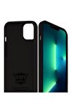 Buff Apple iPhone 13 Pro Max Rubber Fit Kılıf Siyah