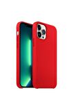 Buff iPhone 13 Pro Max Rubber Fit Kılıf Kırmızı