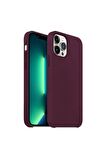 Buff iPhone 13 Pro Max Rubber Fit Kılıf Mürdüm